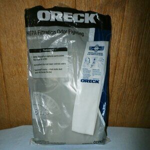 Oreck  Hepa Filter Odor Eliminating filter bag type  CC    Pack of 4  (CCPK80H )